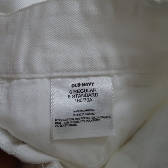 Old Navy White Denim Jean Pencil Skirt Women Size 6 Regular Casual - Picture 5 of 11